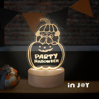 萬聖節派對 (療癒 溫馨 送禮小物 床頭燈 檯燈 夜燈 3D小夜燈)