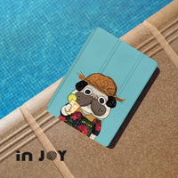 iPad 12.9/Air5/iPad 9/mini 6系列 度假噗噗 皮革平板保護套