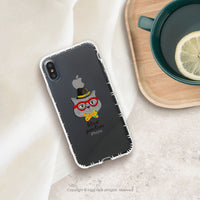 iPhone 13/13pro/12/11/SE3魔術帽貓防摔耐震亮面手機殼