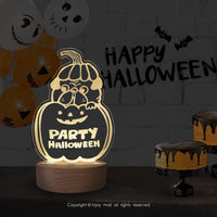 萬聖節派對 (療癒 溫馨 送禮小物 床頭燈 檯燈 夜燈 3D小夜燈)